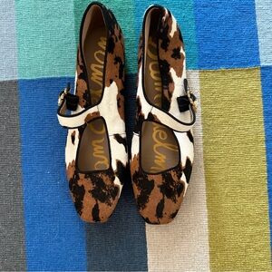 Sam Edelman michaela animal print mary jane flats